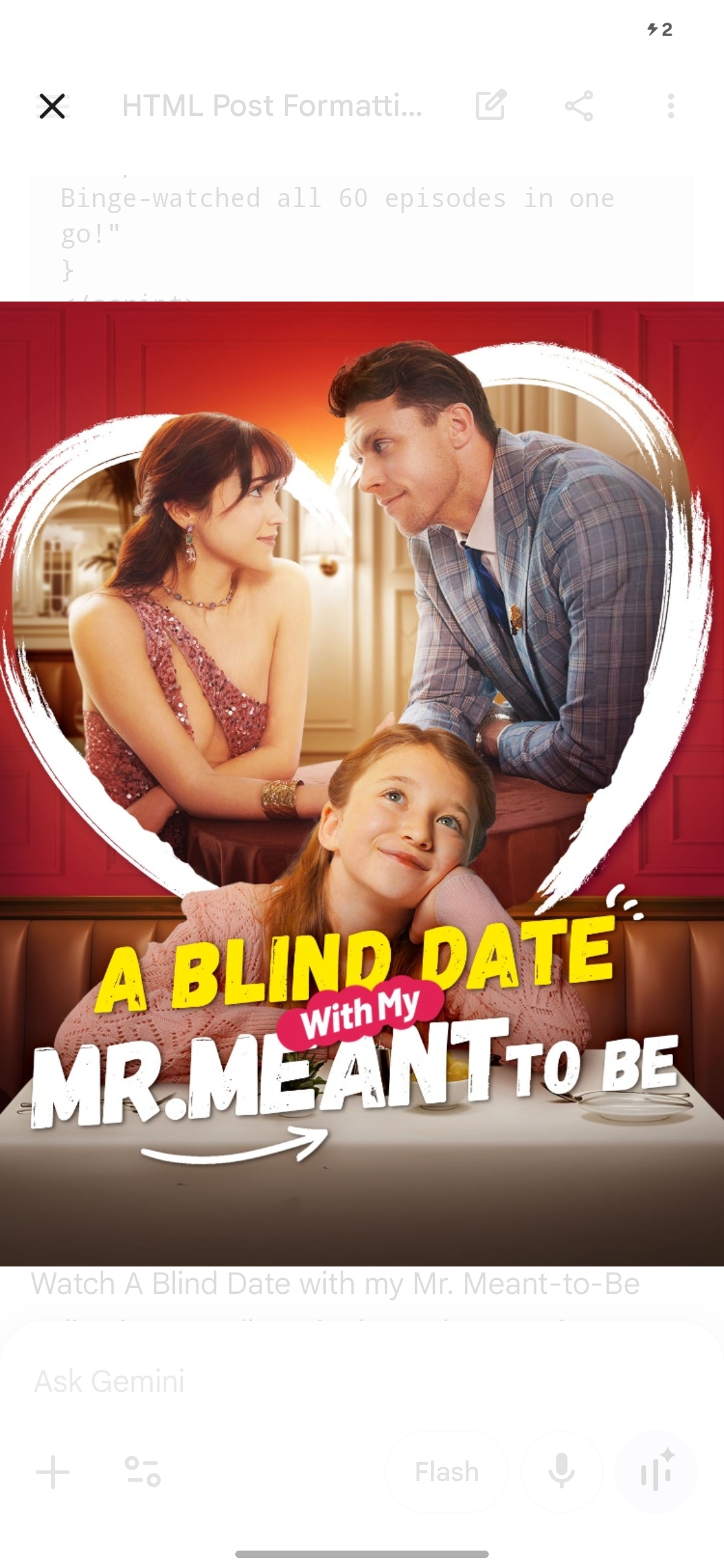 Watch A Blind Date with my Mr. Meant-to-Be Online in HD